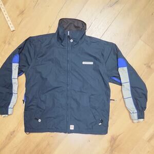 Vtg DUB Brand Weathergear Navy Colorblack Snowboarding Jacket EUC XL